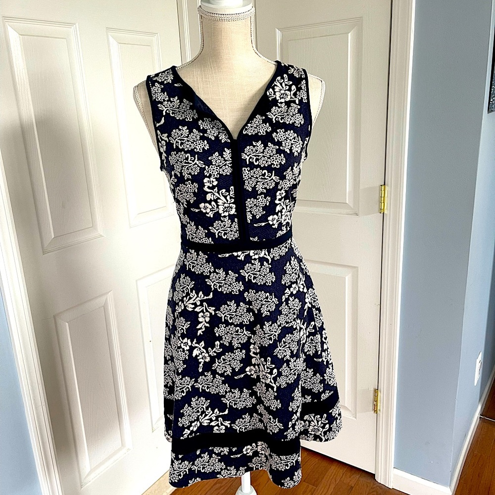 Blue and white dress by MIX